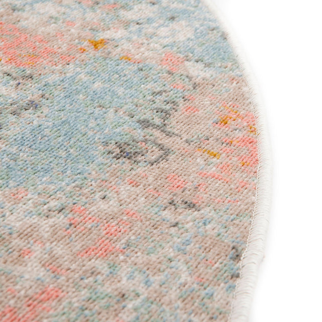 Multicolor 5' x 8' Lotus Oval Area Rug 100% Polypropylene Modern Contemporary Colorful Carpet Easy Clean for Living Room, Kitchen, Dining, Office for Sale at Rug Engine