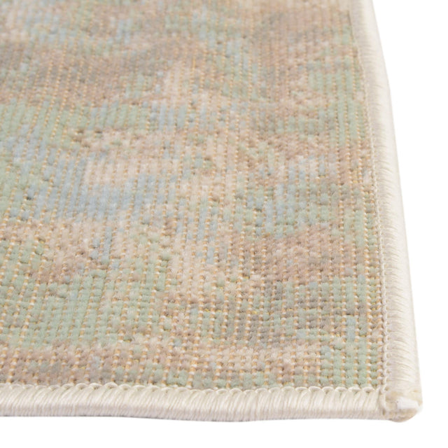 Teal 6' 1 x 9' Lotus Rectangle Area Rug 100% Polypropylene Modern Contemporary Colorful Carpet Easy Clean for Living Room, Kitchen, Dining, Office for Sale at Rug Engine