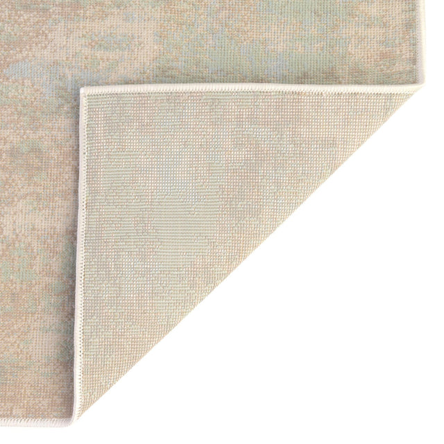 Teal 10' x 13' 1 Lotus Rectangle Area Rug 100% Polypropylene Modern Contemporary Colorful Carpet Easy Clean for Living Room, Kitchen, Dining, Office for Sale at Rug Engine