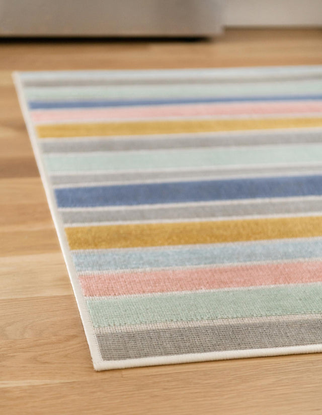 Multicolor 9' x 12' Lotus Rectangle Area Rug 100% Polypropylene Modern Contemporary Colorful Carpet Easy Clean for Living Room, Kitchen, Dining, Office for Sale at Rug Engine