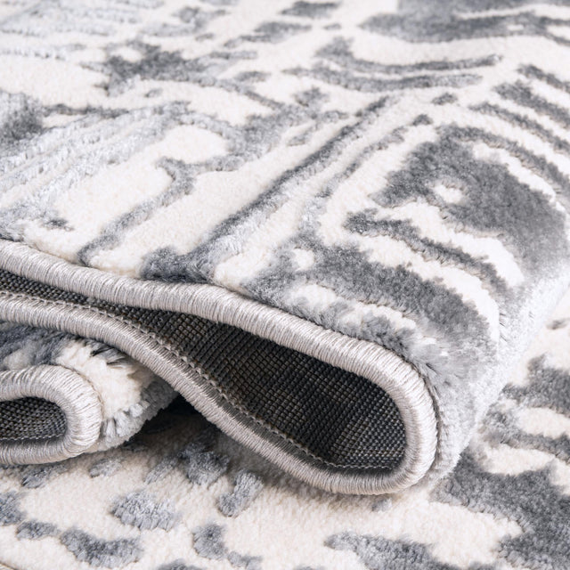 Gray 4' x 4' Vince Camuto Round Area Rug Durable Easy Clean Modern Carpet for Unique Home Interior Decorating for Sale at Rug Engine