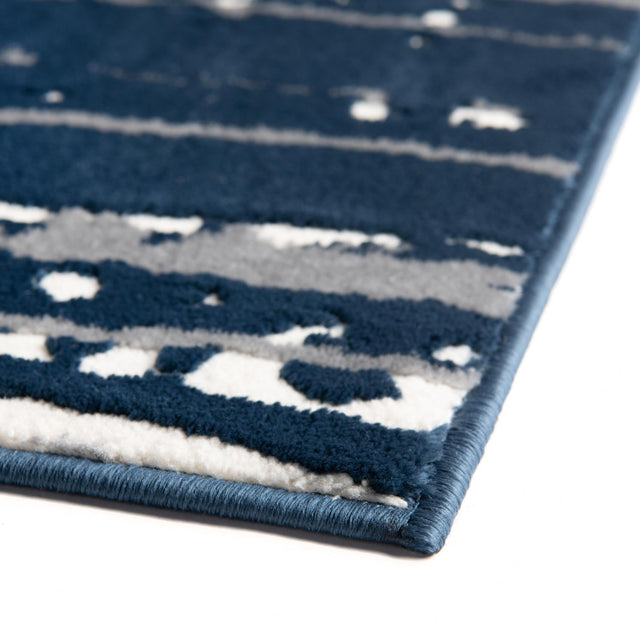 Navy Blue 5' 3 x 8' Vince Camuto Rectangle Area Rug Durable Easy Clean Modern Carpet for Unique Home Interior Decorating for Sale at Rug Engine