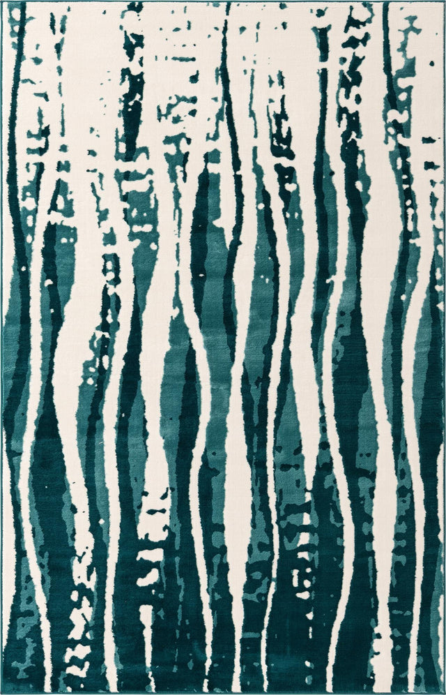Teal 1' 4 x 1' 4 Vince Camuto Sample Area Rug Durable Easy Clean Modern Carpet for Unique Home Interior Decorating for Sale at Rug Engine