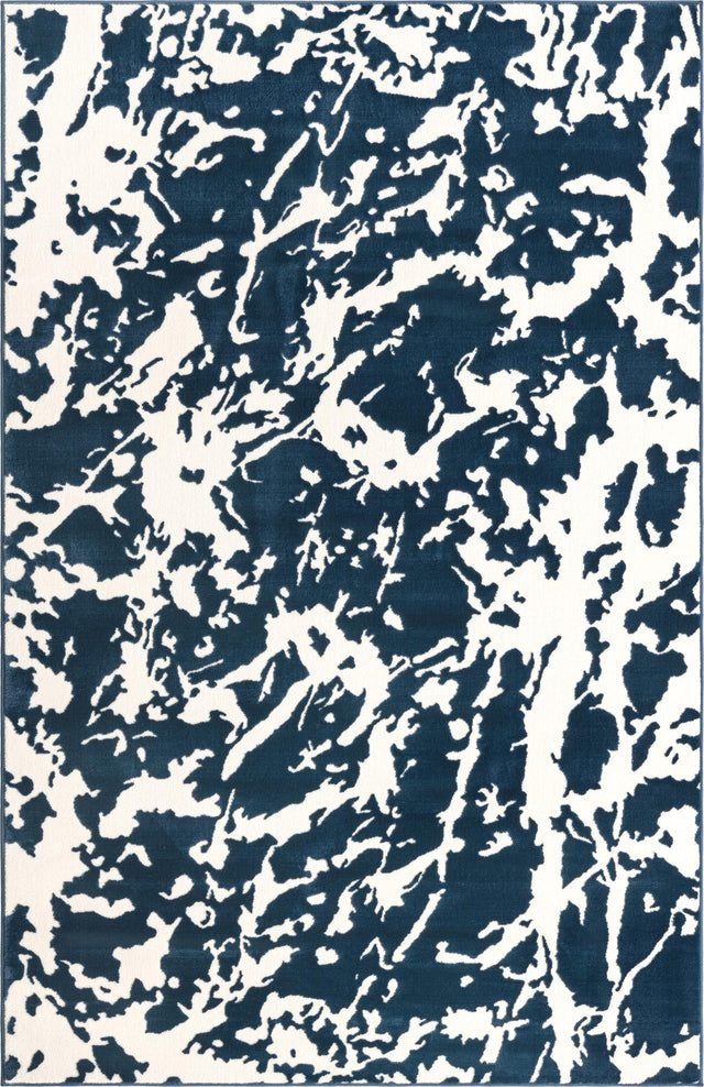 Navy Blue 1' 4 x 1' 4 Vince Camuto Sample Area Rug Durable Easy Clean Modern Carpet for Unique Home Interior Decorating for Sale at Rug Engine