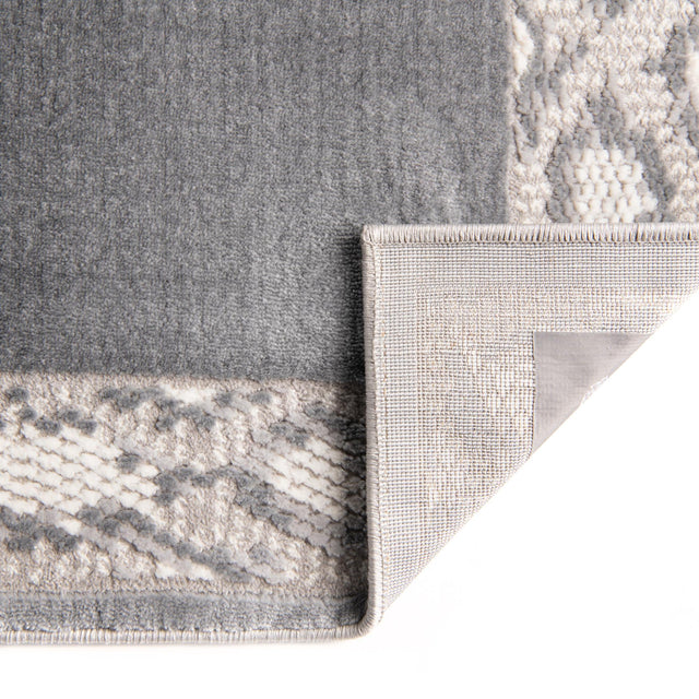 Gray 7' 10 x 10' Vince Camuto Rectangle Area Rug Durable Easy Clean Modern Carpet for Unique Home Interior Decorating for Sale at Rug Engine