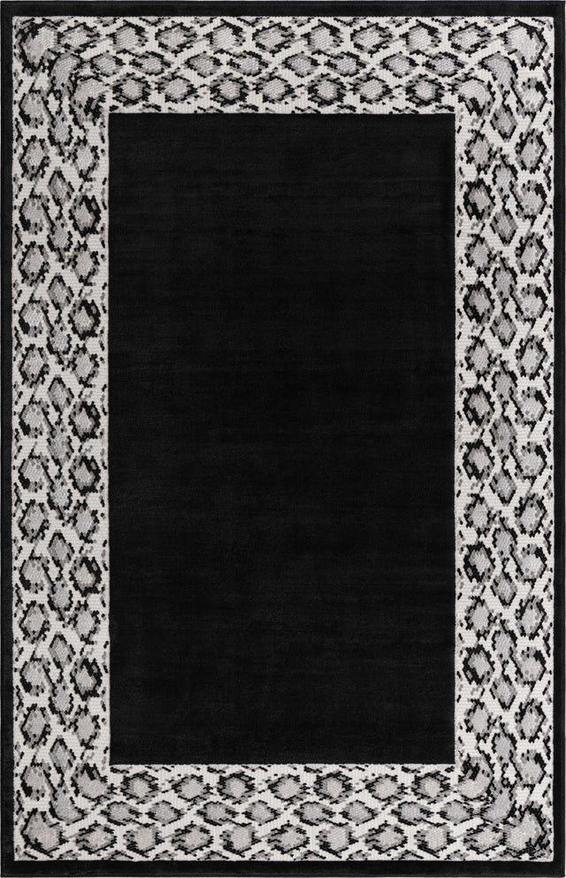 Black 1' 4 x 1' 4 Vince Camuto Sample Area Rug Durable Easy Clean Modern Carpet for Unique Home Interior Decorating for Sale at Rug Engine