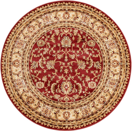Red 5' 3 x 5' 3 Voyage Round Area Rug