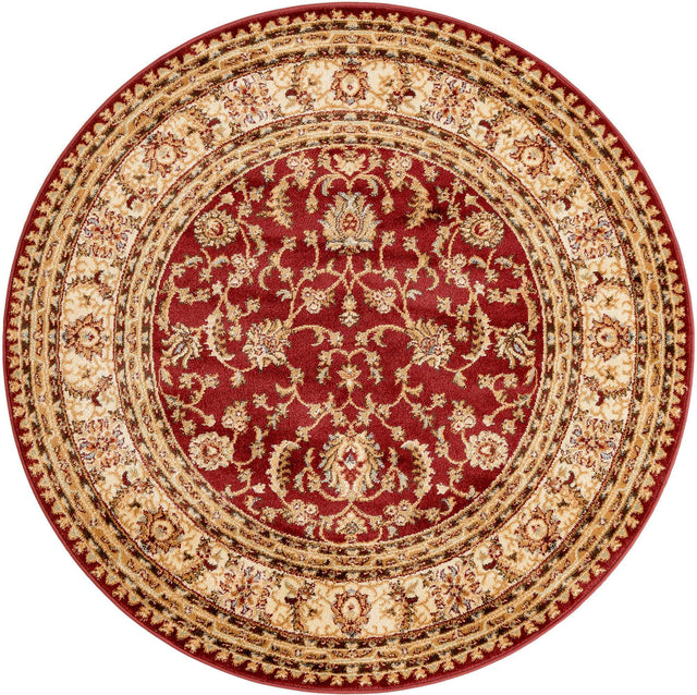 Red 5' 3 x 5' 3 Voyage Round Area Rug