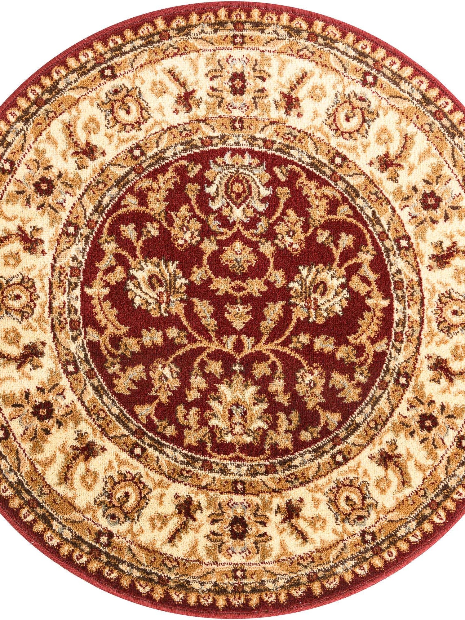 Red 3' 1 x 3' 1 Voyage Round Area Rug