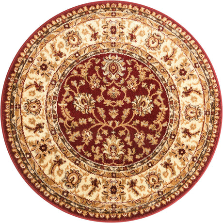 Red 3' 1 x 3' 1 Voyage Round Area Rug