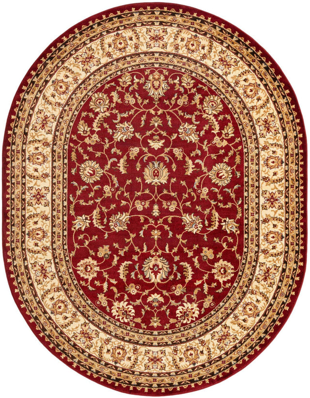 Red 7' 10 x 10' Voyage Oval Area Rug