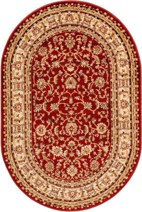 Red 4' 1 x 6' 1 Voyage Oval Area Rug