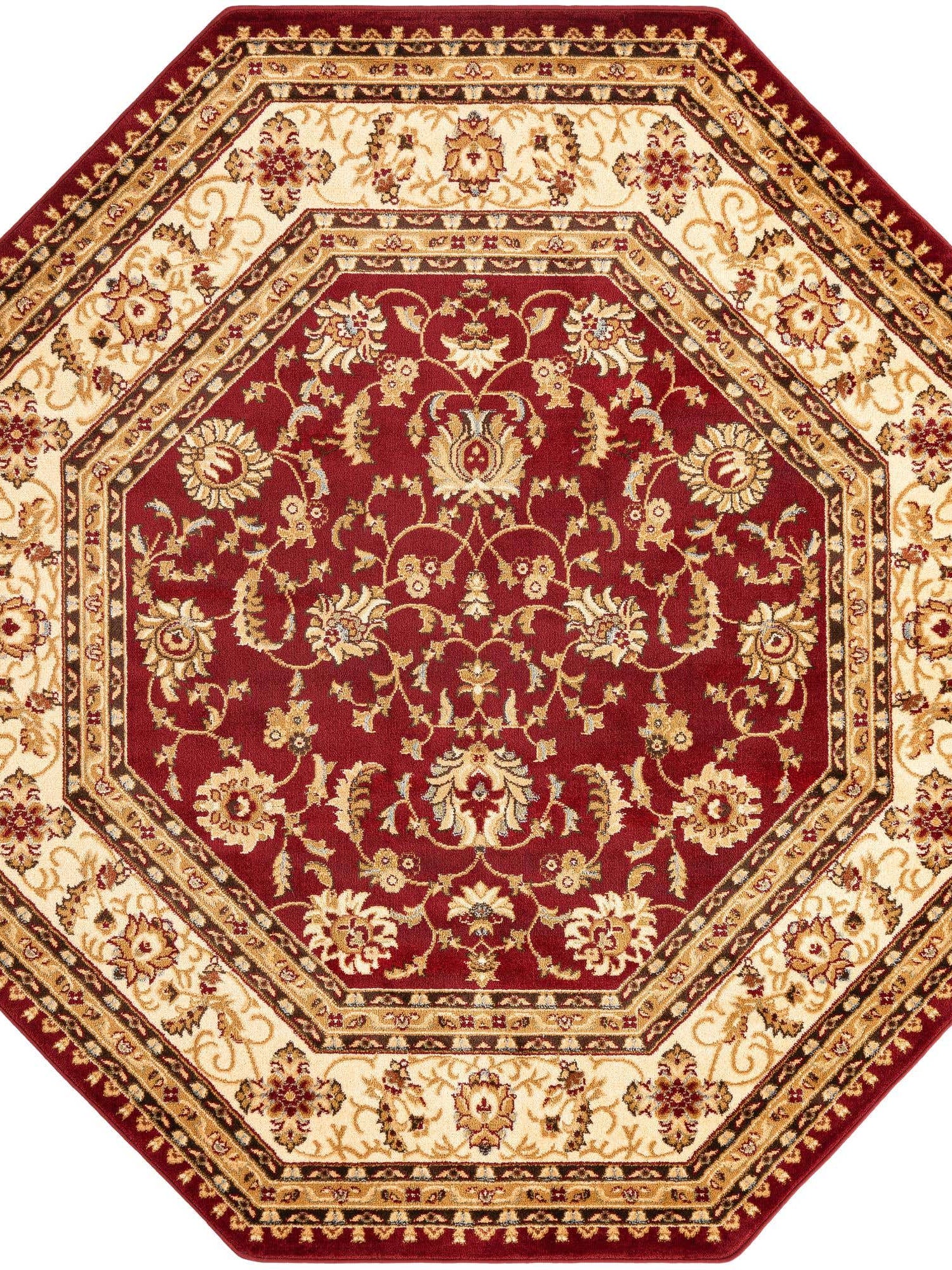 Red 7' 10 x 7' 10 Voyage Octagon Area Rug