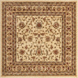 Cream 5' 3 x 5' 3 Voyage Square Area Rug