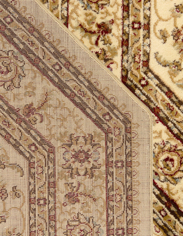 Cream 5' 3 x 5' 3 Voyage Octagon Area Rug