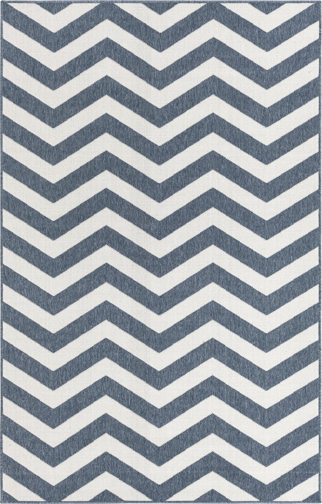 Navy Blue 1' 3 x 1' 3 Outdoor Coastal Sample Area Rug Weather Resistant for Patio, Deck, Terrace, Balcony, Porch 100% Polypropylene Coastal Decor Carpet for Sale at Rug Engine