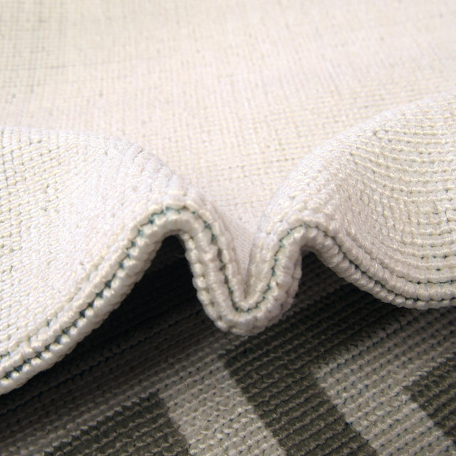 Ivory 7' x 7' Outdoor Coastal Round Area Rug Weather Resistant for Patio, Deck, Terrace, Balcony, Porch 100% Polypropylene Coastal Decor Carpet for Sale at Rug Engine