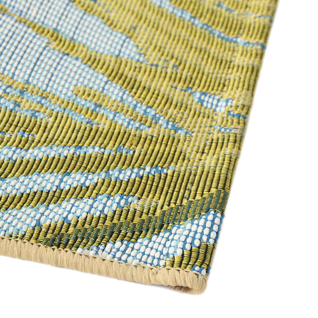 Multicolor 2' 7 x 5' 3 Outdoor Coastal Runner Area Rug Weather Resistant for Patio, Deck, Terrace, Balcony, Porch 100% Polypropylene Coastal Decor Carpet for Sale at Rug Engine