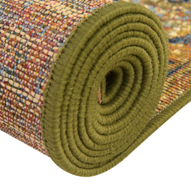 Green 2' x 3' Outdoor Traditional Rectangle Area Rug Weather Resistant for Patio, Deck, Terrace, Balcony, Porch Classical Design Outside Carpet for Sale at Rug Engine