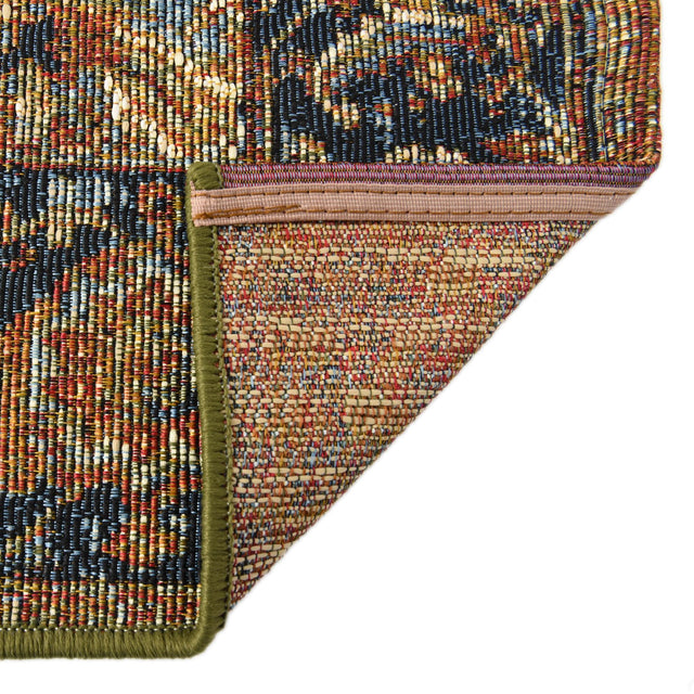 Rust Red 4' x 6' Outdoor Traditional Rectangle Area Rug Weather Resistant for Patio, Deck, Terrace, Balcony, Porch Classical Design Outside Carpet for Sale at Rug Engine