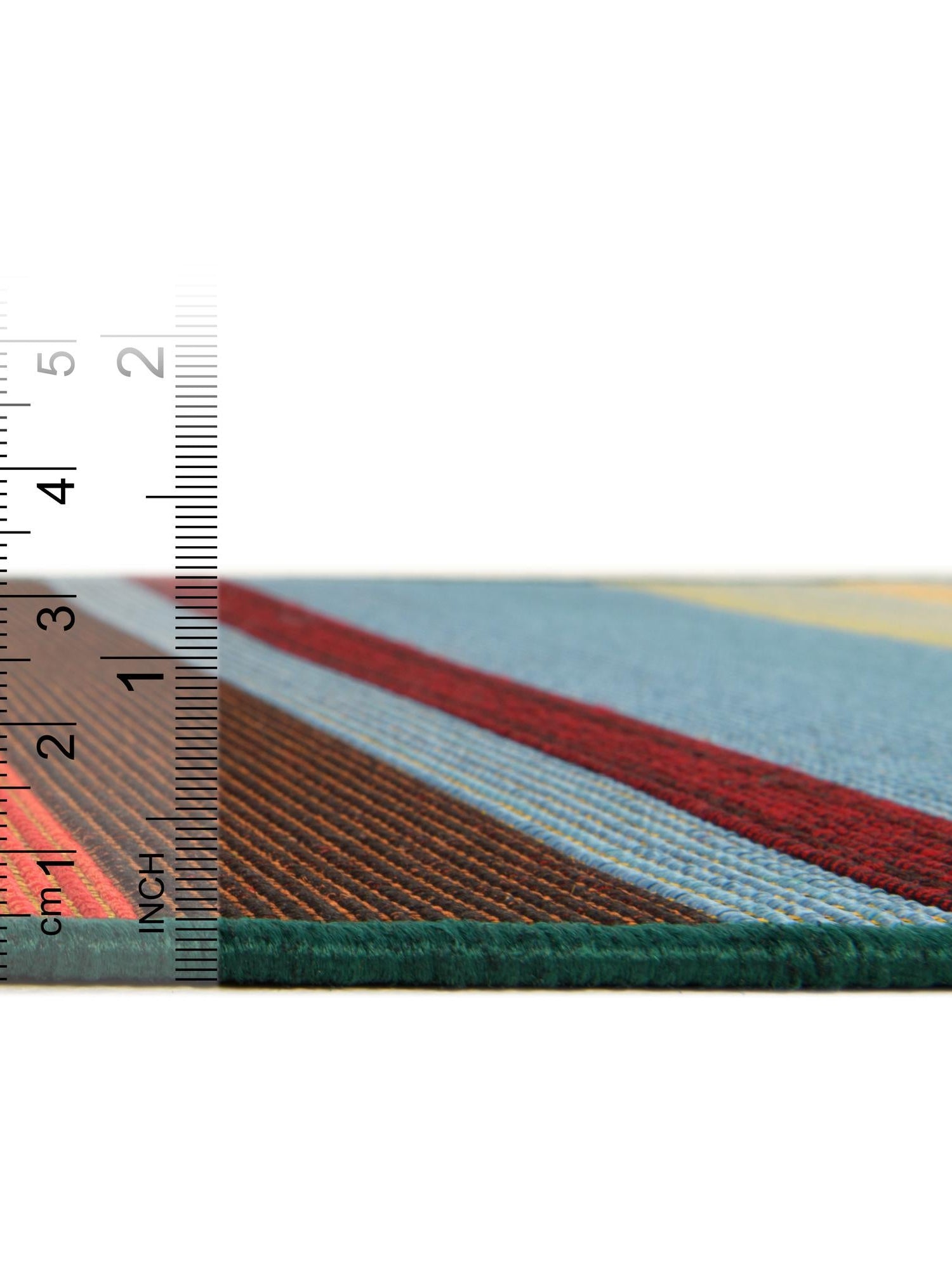 Multicolor 2' x 3' Outdoor Modern Rectangle Area Rug Weather Resistant for Patio, Deck, Terrace, Balcony, Porch