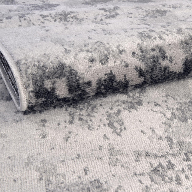 Light Gray 7' 11 x 7' 11 Metro Octagon Area Rug 100% Polypropylene Abstract Modern Easy Clean Carpet for Living Room, Dining, Bedrooms for Sale at Rug Engine
