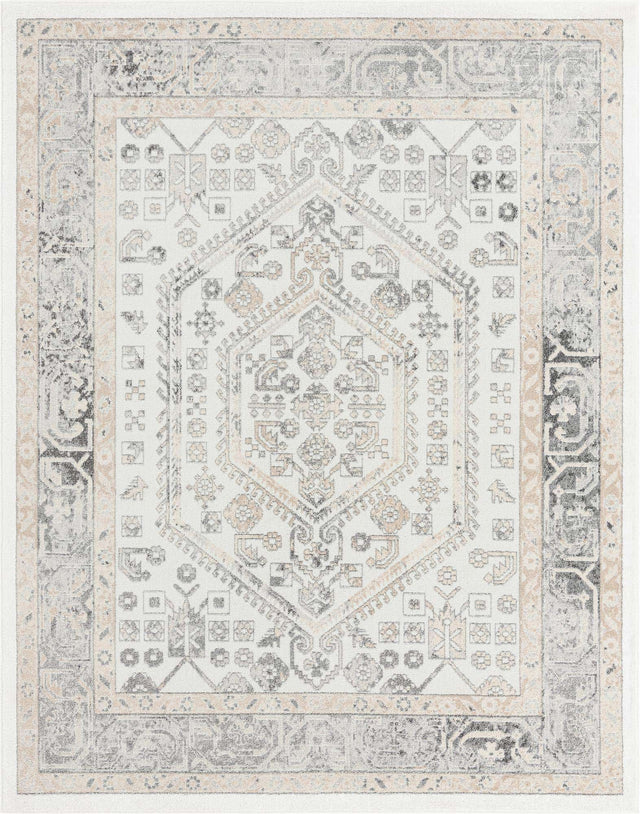 Ivory 7' 10 x 10' Aurelia Rectangle Area Rug 100% Polypropylene & Jute Backing Living Dining Room Bedroom Office Traditional Carpet for Sale at Rug Engine