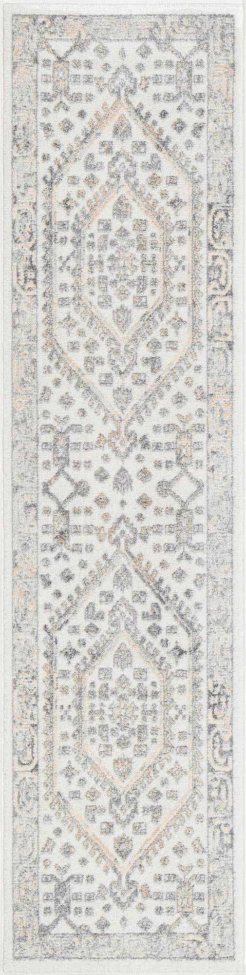 Ivory 2' x 8' Aurelia Runner Area Rug 100% Polypropylene & Jute Backing Living Dining Room Bedroom Office Traditional Carpet for Sale at Rug Engine