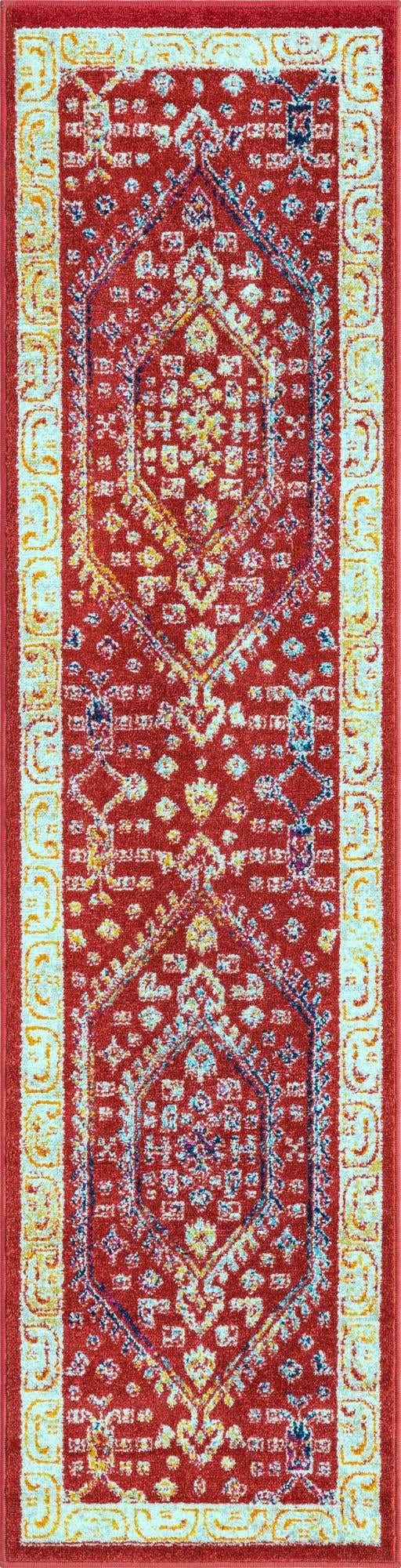 Magenta 2' x 8' Aurelia Runner Area Rug 100% Polypropylene & Jute Backing Living Dining Room Bedroom Office Traditional Carpet for Sale at Rug Engine