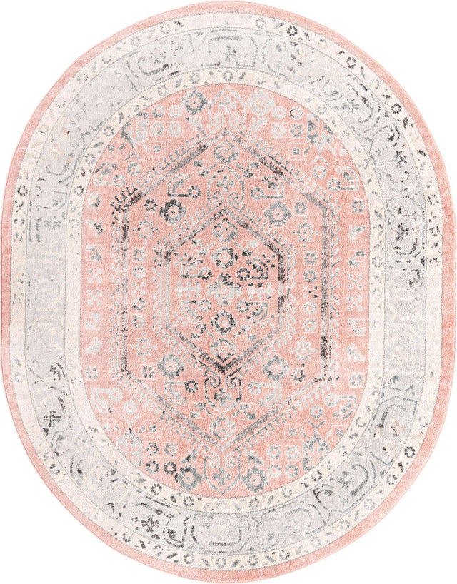 Rose 7' 10 x 10' Aurelia Oval Area Rug 100% Polypropylene & Jute Backing Living Dining Room Bedroom Office Traditional Carpet for Sale at Rug Engine
