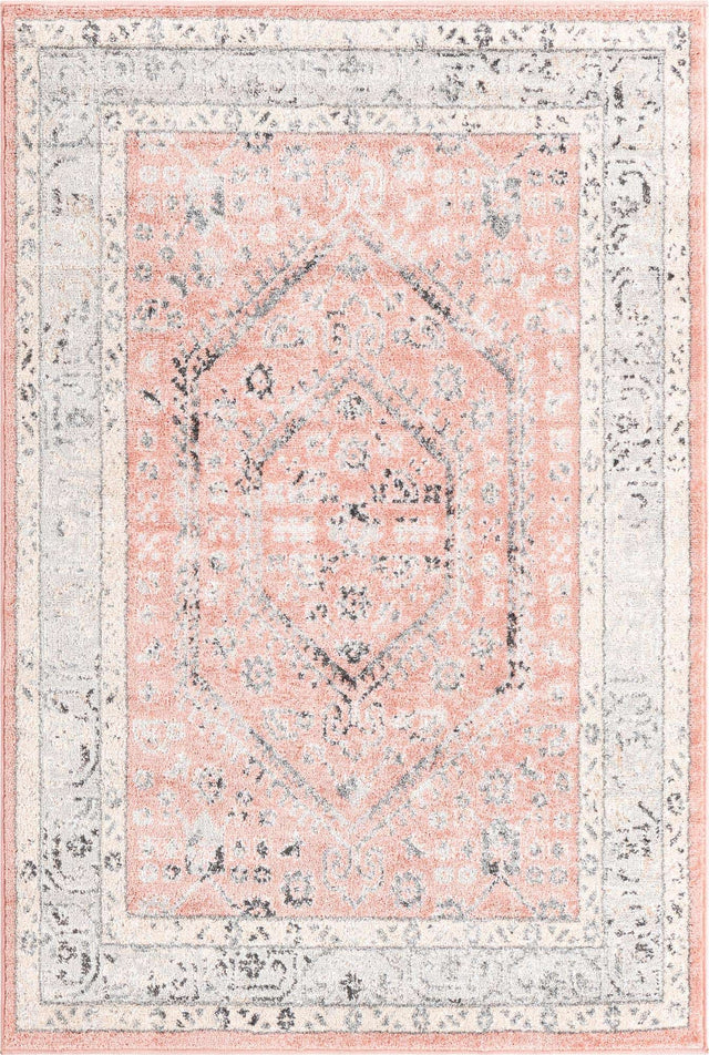 Rose 4' x 6' Aurelia Rectangle Area Rug 100% Polypropylene & Jute Backing Living Dining Room Bedroom Office Traditional Carpet for Sale at Rug Engine