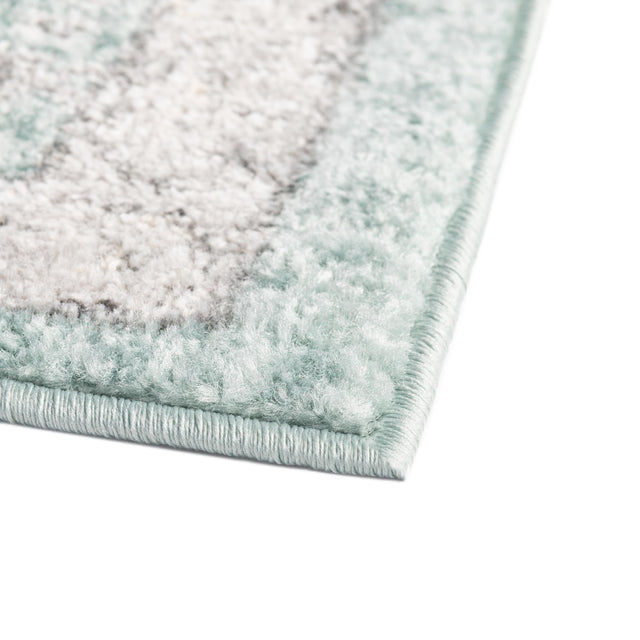 Aqua 6' x 9' Aurelia Rectangle Area Rug 100% Polypropylene & Jute Backing Living Dining Room Bedroom Office Traditional Carpet for Sale at Rug Engine