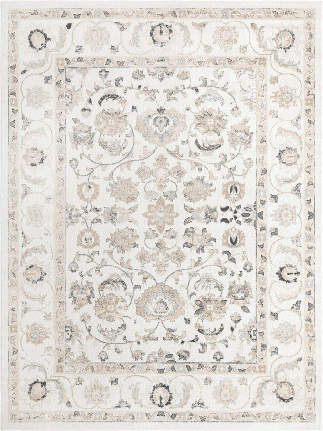 Ivory 10' x 13' Aurelia Rectangle Area Rug 100% Polypropylene & Jute Backing Living Dining Room Bedroom Office Traditional Carpet for Sale at Rug Engine