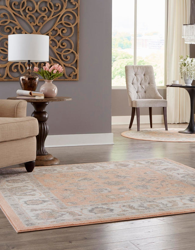 Rose 4' x 4' Aurelia Square Area Rug 100% Polypropylene & Jute Backing Living Dining Room Bedroom Office Traditional Carpet for Sale at Rug Engine
