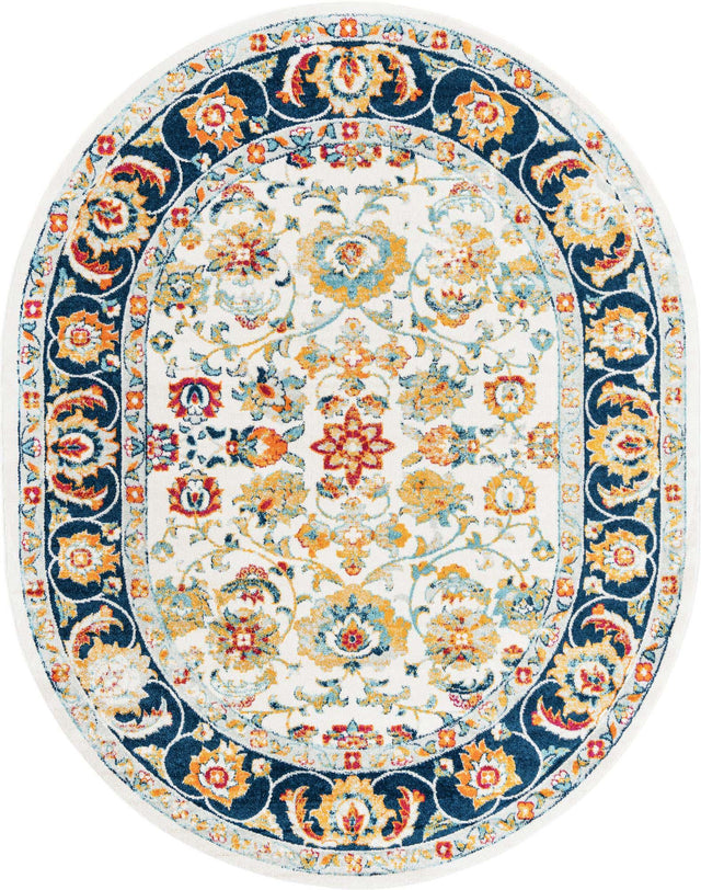 Multicolor 7' 10 x 10' Aurelia Oval Area Rug 100% Polypropylene & Jute Backing Living Dining Room Bedroom Office Traditional Carpet for Sale at Rug Engine