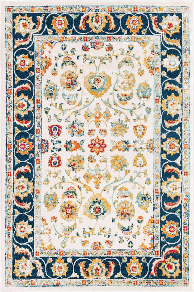 Multicolor 6' x 9' Aurelia Rectangle Area Rug 100% Polypropylene & Jute Backing Living Dining Room Bedroom Office Traditional Carpet for Sale at Rug Engine