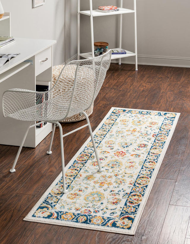 Multicolor 2' 7 x 12' Aurelia Runner Area Rug 100% Polypropylene & Jute Backing Living Dining Room Bedroom Office Traditional Carpet for Sale at Rug Engine