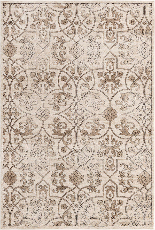 Dark Beige 6' x 9' Rushmore Rectangle Area Rug 55% Polypropylene & 45% Polyester Durable Quality Carpet for Indoor Home Decorating for Sale at Rug Engine