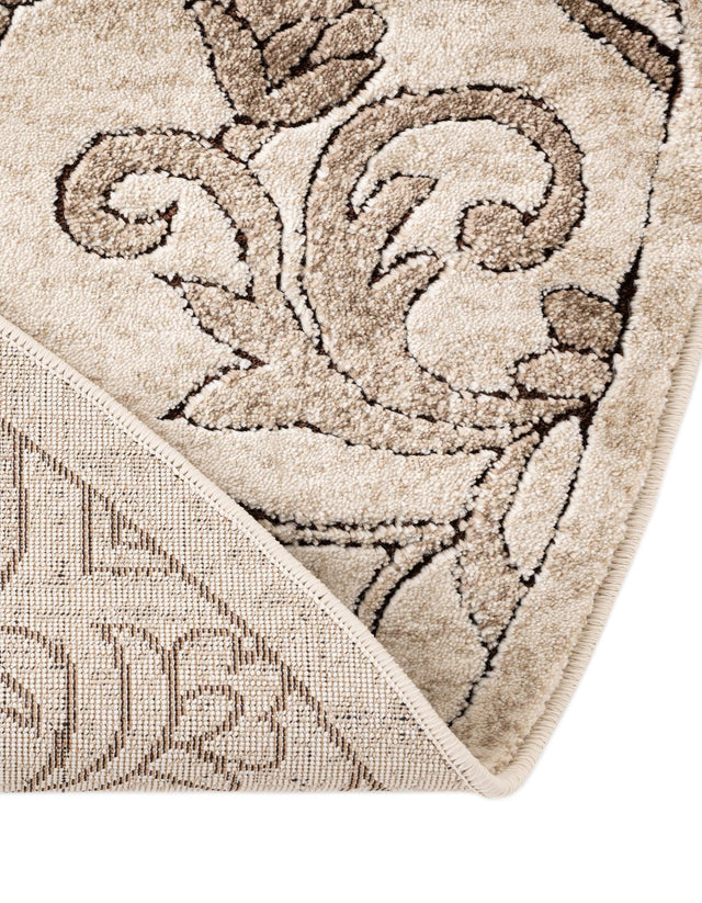 Dark Beige 4' 1 x 6' 1 Rushmore Oval Area Rug 55% Polypropylene & 45% Polyester Durable Quality Carpet for Indoor Home Decorating for Sale at Rug Engine