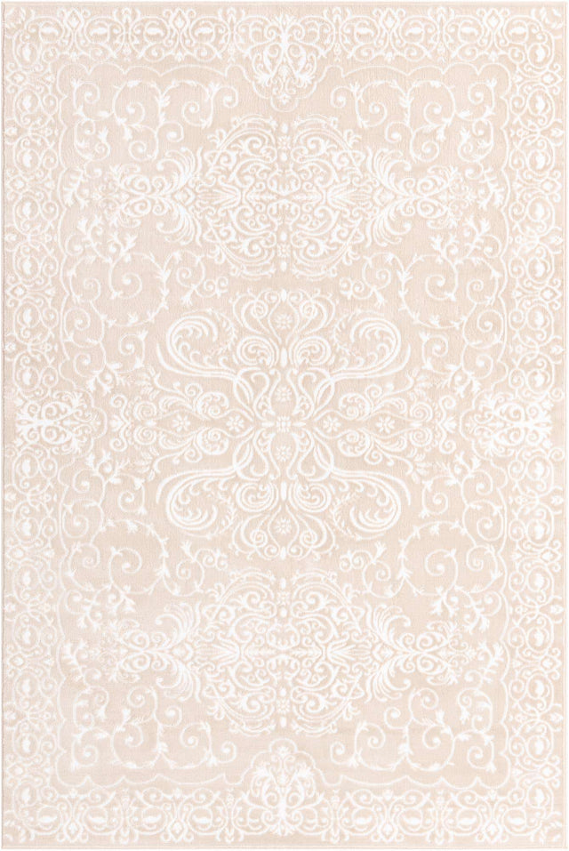 Beige 6' x 9' Rushmore Rectangle Area Rug 55% Polypropylene & 45% Polyester Durable Quality Carpet for Indoor Home Decorating for Sale at Rug Engine