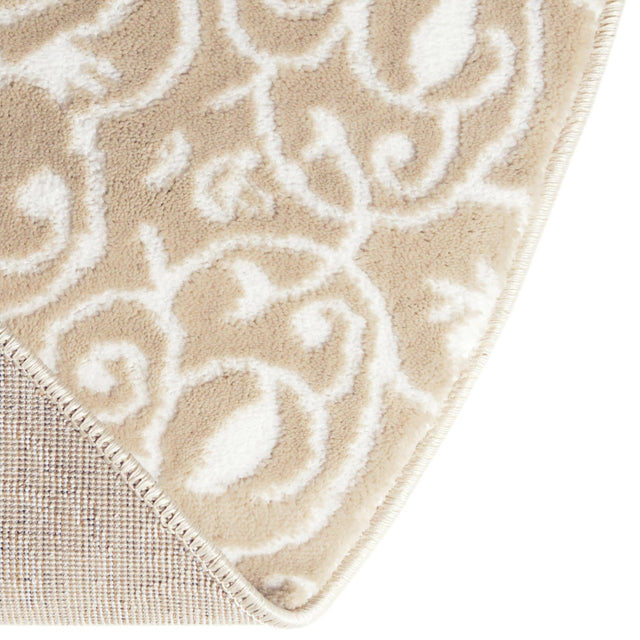 Beige 5' 3 x 8' Rushmore Oval Area Rug 55% Polypropylene & 45% Polyester Durable Quality Carpet for Indoor Home Decorating for Sale at Rug Engine