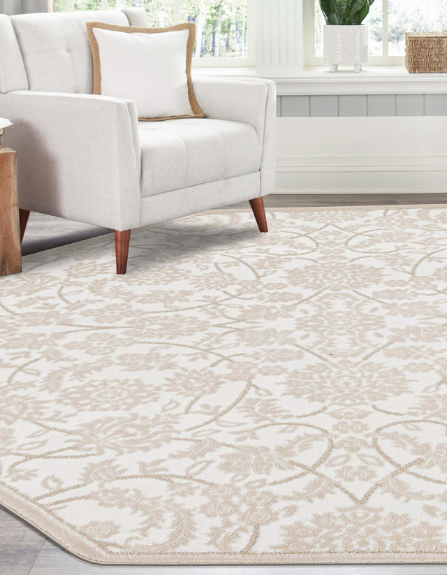 Snow White 7' 10 x 7' 10 Rushmore Octagon Area Rug 55% Polypropylene & 45% Polyester Durable Quality Carpet for Indoor Home Decorating for Sale at Rug Engine