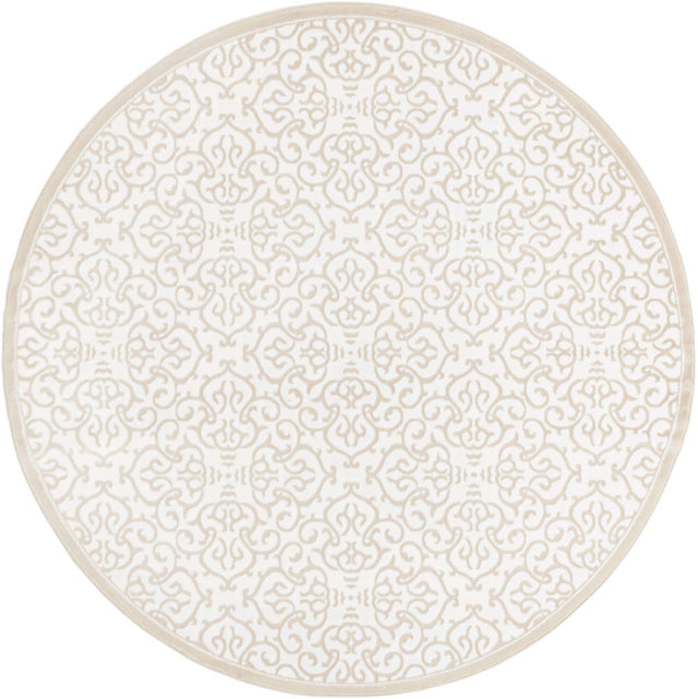 Snow White 7' 10 x 7' 10 Rushmore Round Area Rug 55% Polypropylene & 45% Polyester Durable Quality Carpet for Indoor Home Decorating for Sale at Rug Engine