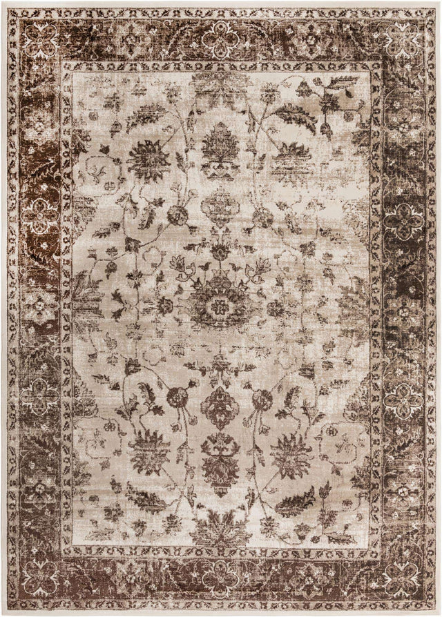 Cream 10' x 14' Rushmore Rectangle Area Rug 55% Polypropylene & 45% Polyester Durable Quality Carpet for Indoor Home Decorating for Sale at Rug Engine