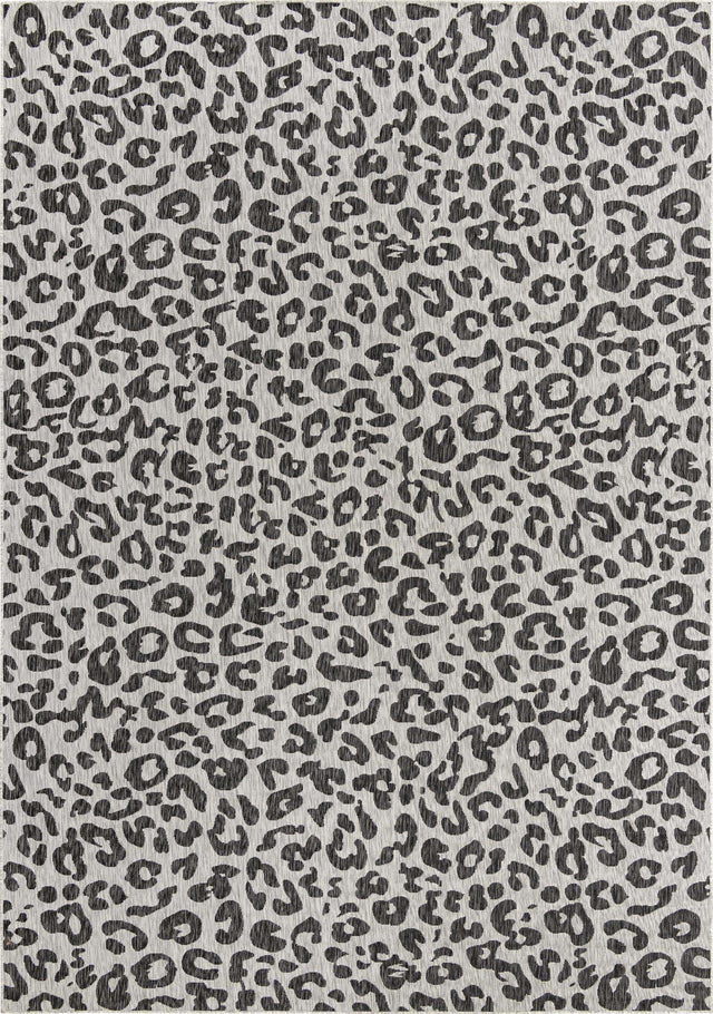 Light Gray 10' x 14' 1 Outdoor Safari Rectangle Area Rug Weather Resistant for Patio, Deck, Terrace, Balcony, Porch Animal Print Wildlife Nature Carpet for Sale at Rug Engine