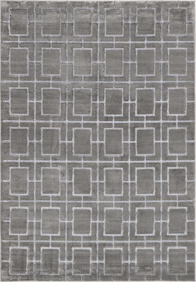Gray Silver 7' 1 x 10' Marilyn Monroe Glam Rectangle Area Rug 70% Polypropylene & 30% Polyester Vivid Geometric Modern Carpet for Interior Home Decor for Sale at Rug Engine