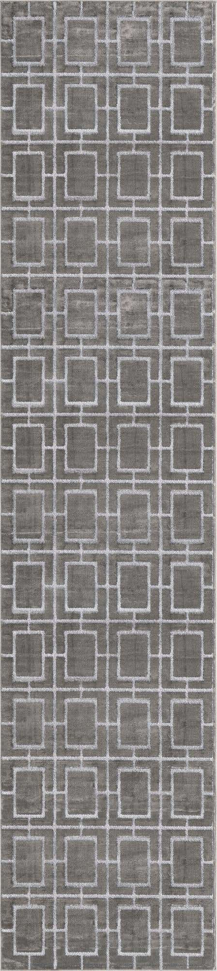Gray Silver 2' 7 x 12' Marilyn Monroe Glam Runner Area Rug 70% Polypropylene & 30% Polyester Vivid Geometric Modern Carpet for Interior Home Decor for Sale at Rug Engine