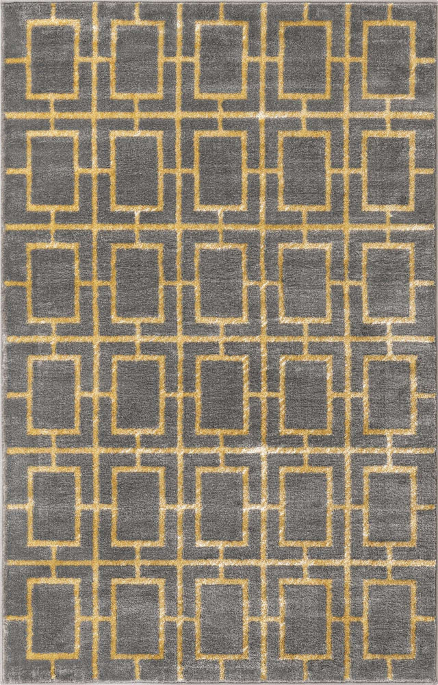 Gray Gold 3' 1 x 5' 3 Marilyn Monroe Glam Rectangle Area Rug 70% Polypropylene & 30% Polyester Vivid Geometric Modern Carpet for Interior Home Decor for Sale at Rug Engine