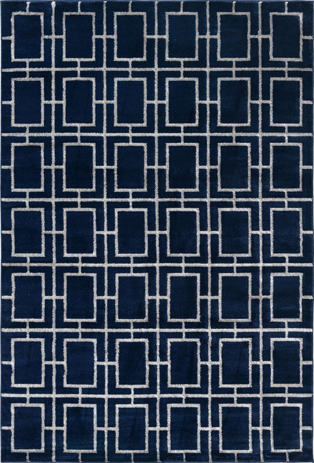 Navy Blue Silver 6' 1 x 9' Marilyn Monroe Glam Rectangle Area Rug 70% Polypropylene & 30% Polyester Vivid Geometric Modern Carpet for Interior Home Decor for Sale at Rug Engine