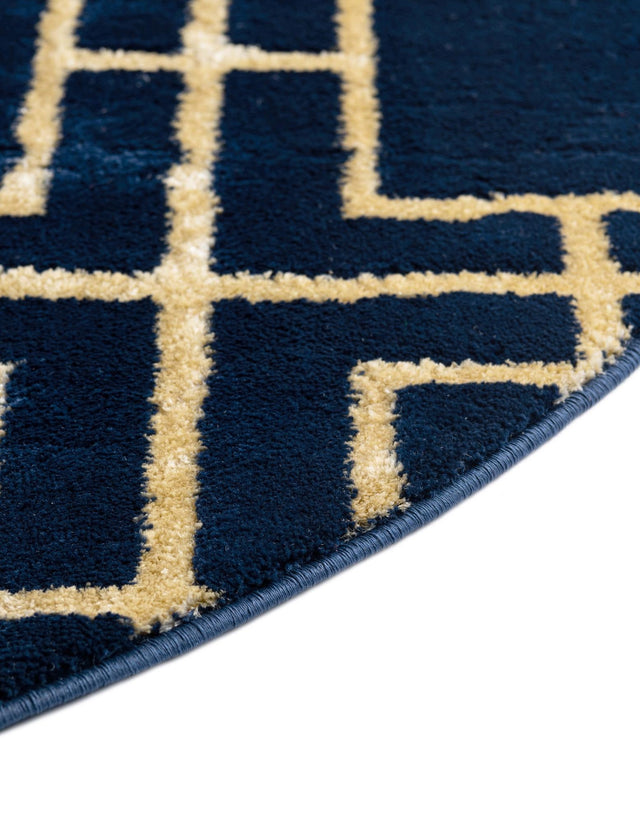 Navy Blue Gold 5' 3 x 8' Marilyn Monroe Glam Oval Area Rug 70% Polypropylene & 30% Polyester Vivid Geometric Modern Carpet for Interior Home Decor for Sale at Rug Engine